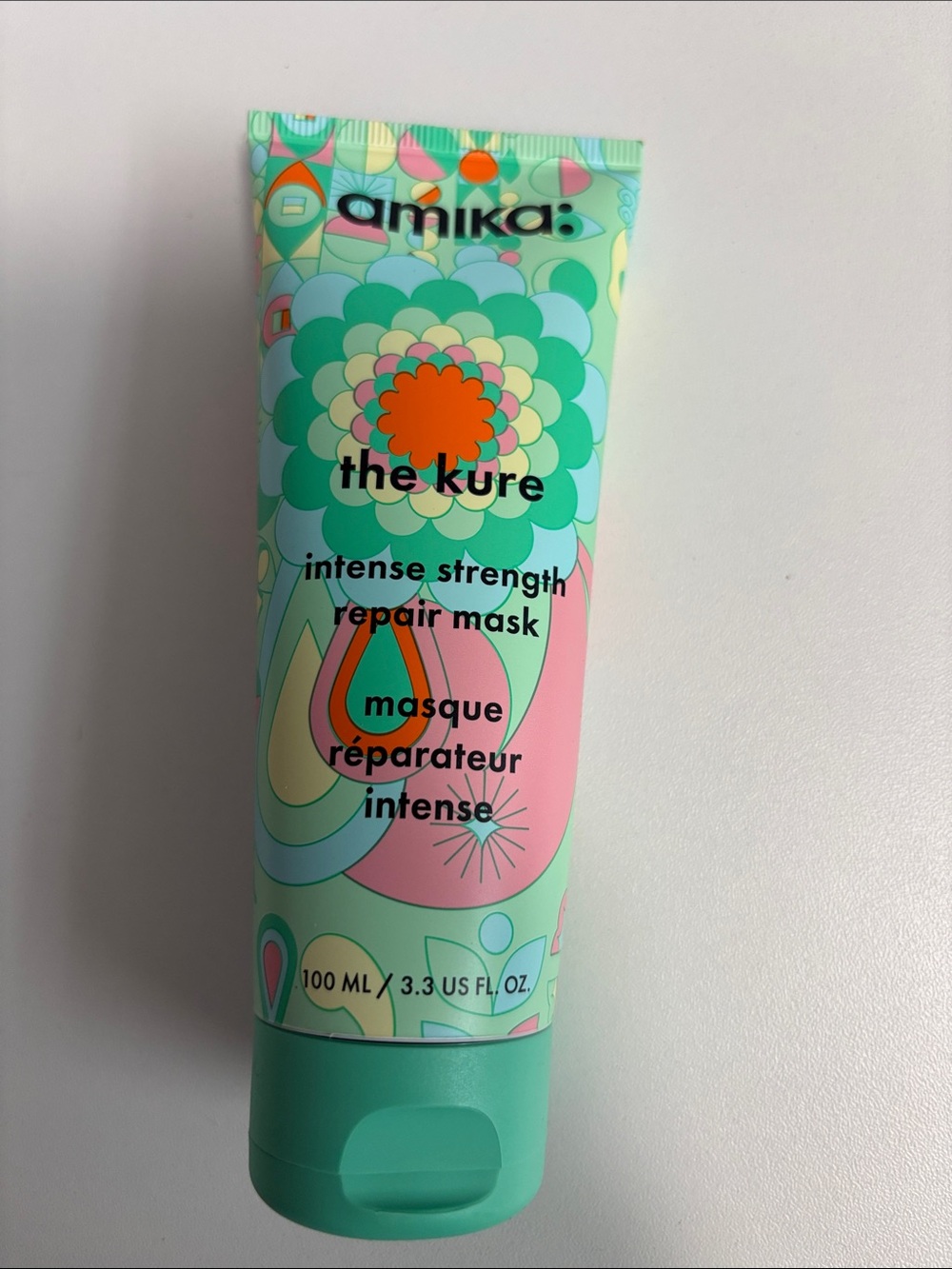 amika Mint & Multicolor Intense Strength Repair Mask Tube